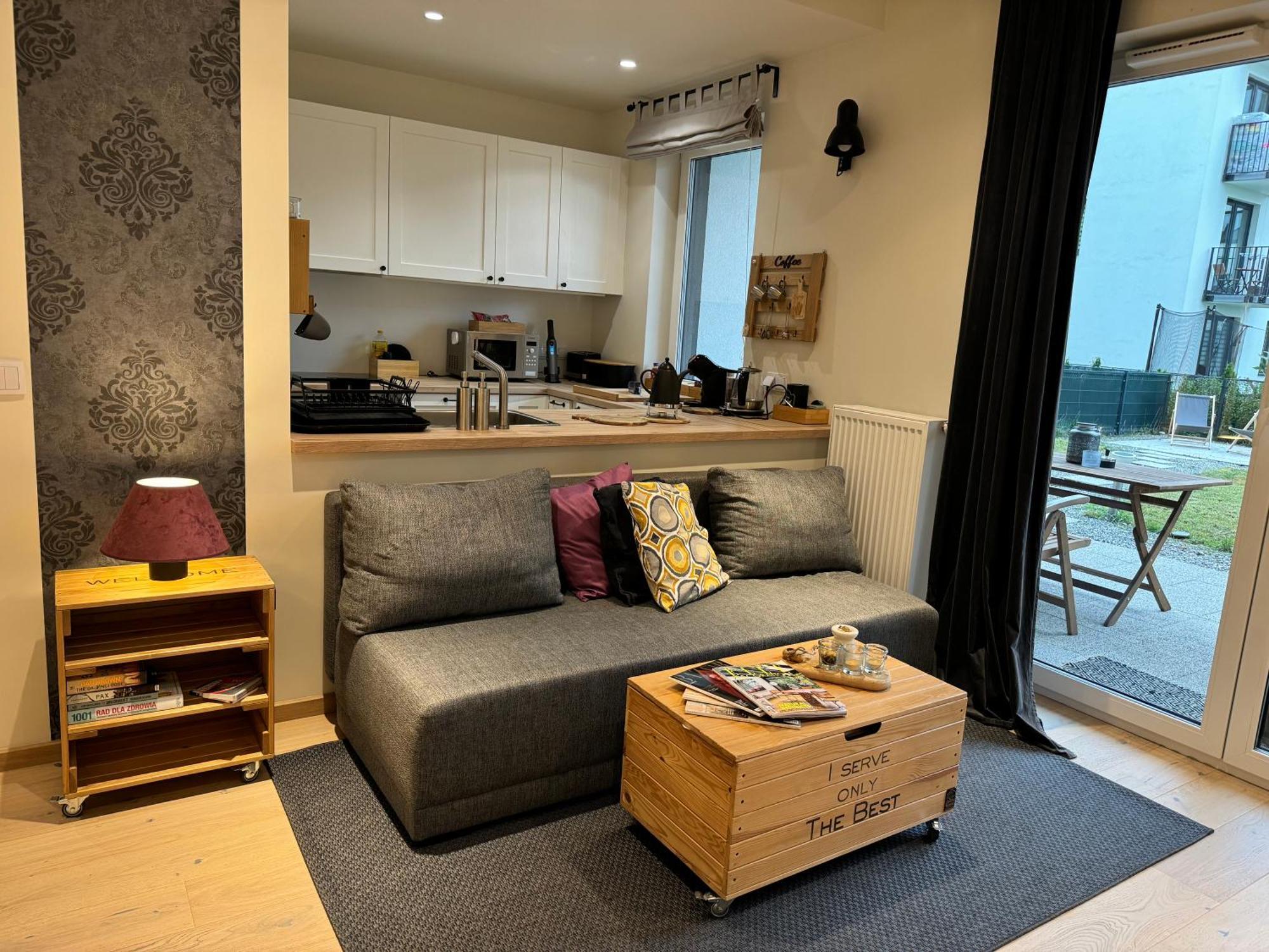 Relax&Comfort New Waw 50 Sqm With Terrace, Garden, Free Parking And Ac วอร์ซอ ภายนอก รูปภาพ